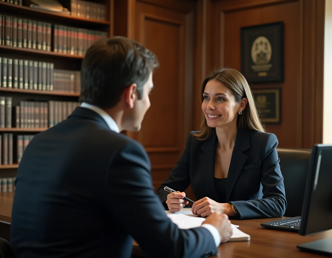 Cabinet LX Avocats Amiens, avocat généraliste en consultation avec un client dans un bureau classique
